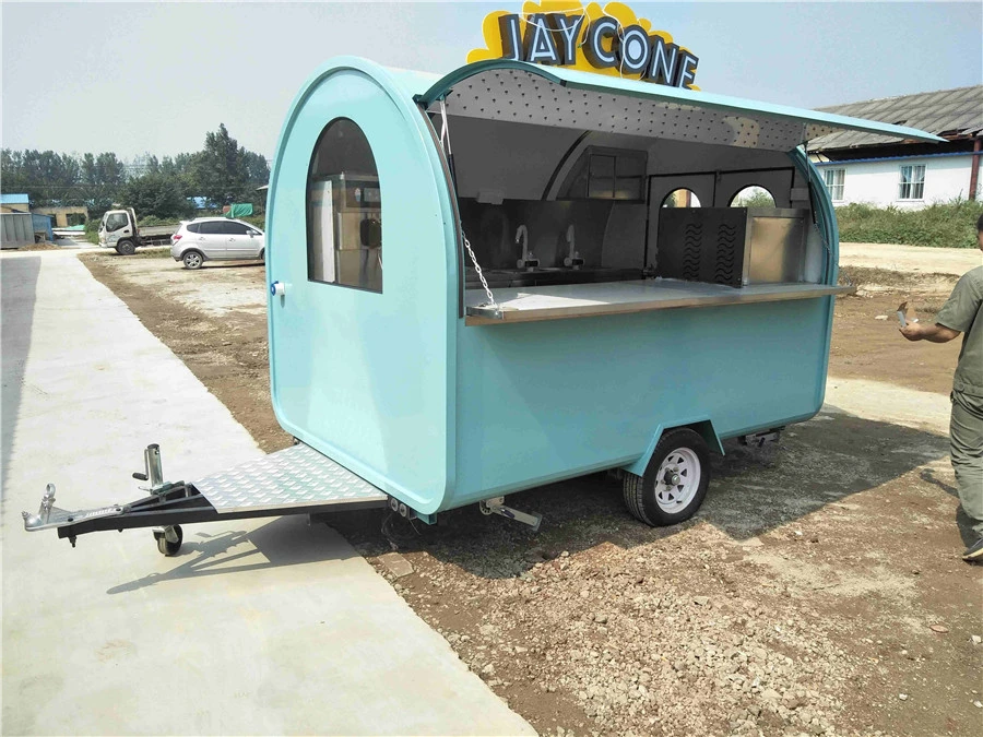 New Design Mobile Ice Cream Food Truck Kitchen Trailer Shopping Carts Hot Selling New Items